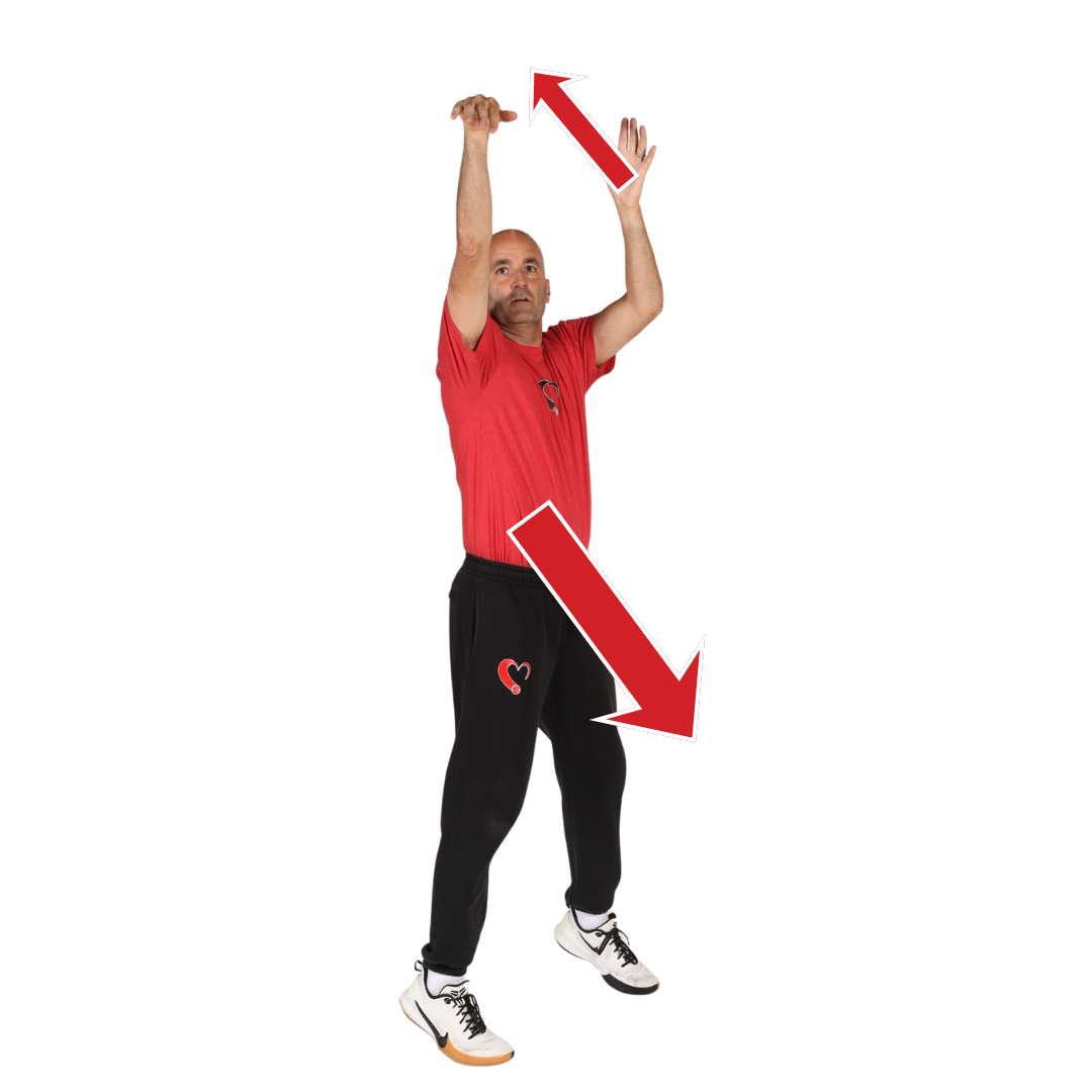 Canceling Negative Power by jumping left and pushing back to the right with the guide hand.