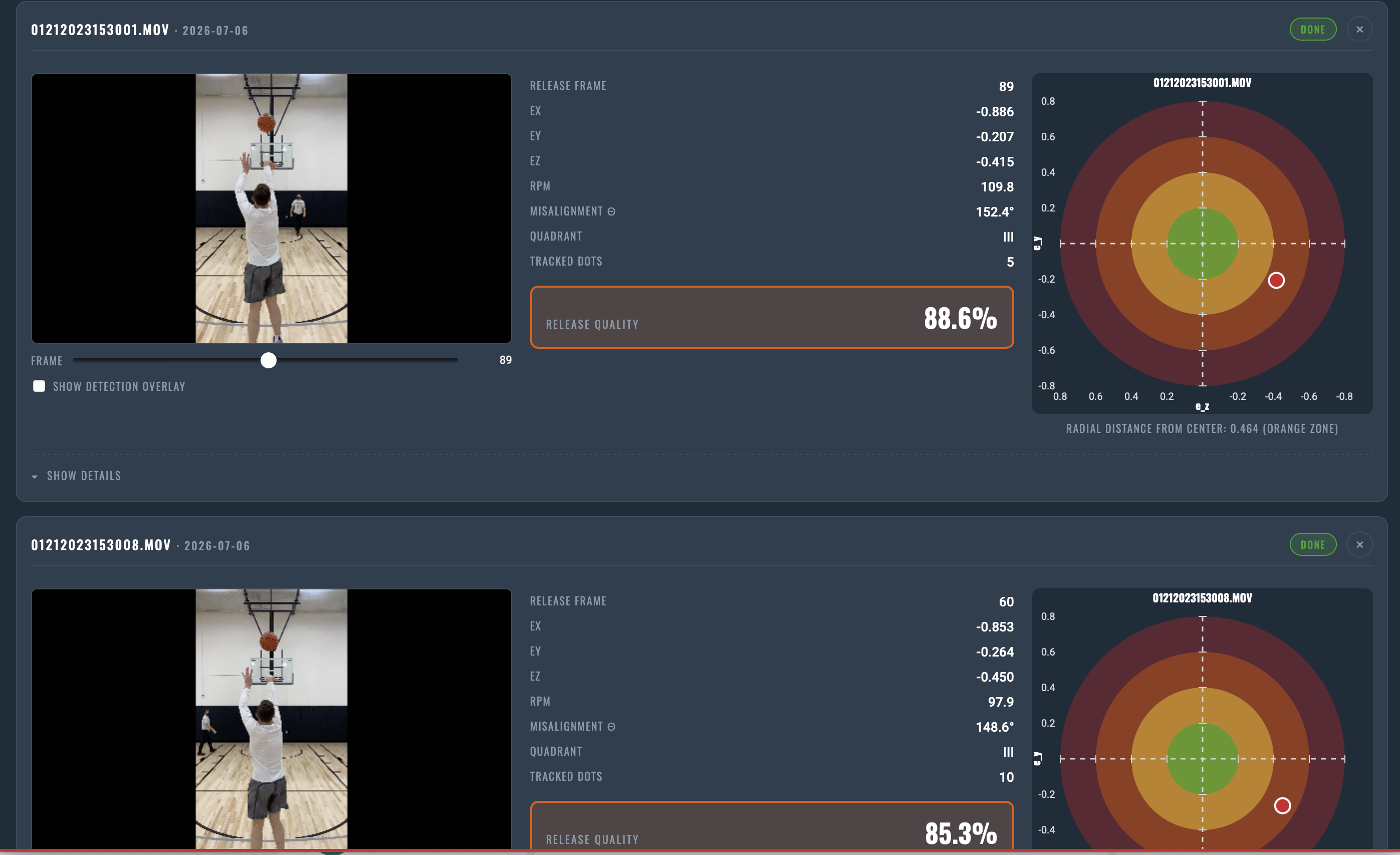 Spin Axis Calculator — precise spin axis data and release quality from a phone video