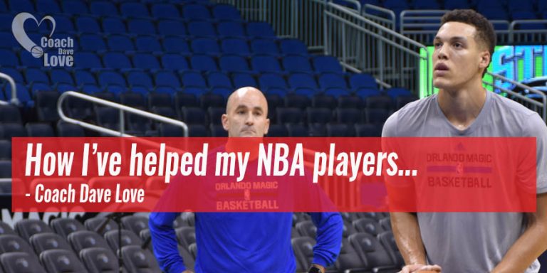 Shooting Coach Dave Love with Aaron Gordon