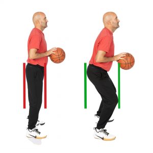 Basketball Player body posture